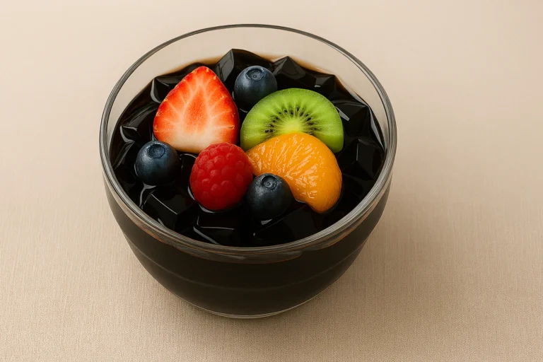 什錦水果配仙草